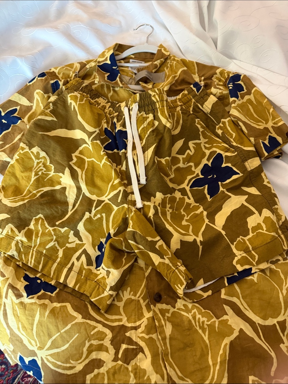 NWT J Crew Swim Trunks and matching shirt